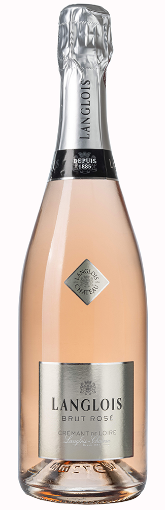 Bouteille de Crémant de Loire Rosé brut Langlois Chateau